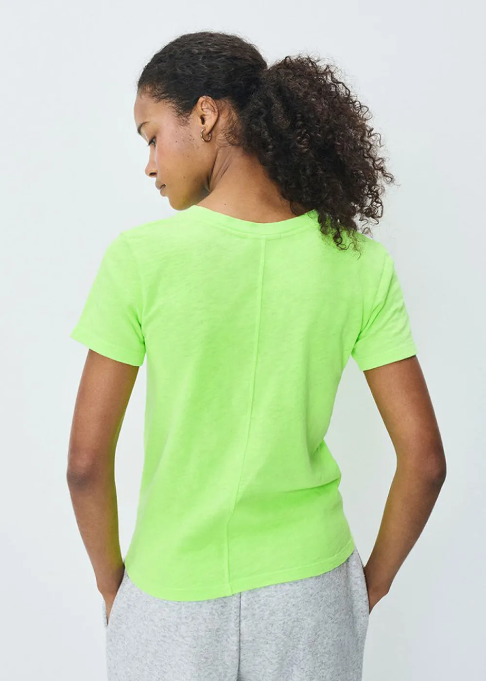 short_sleeve_sonoma_round_1.webp American Vintage Short Sleeve Sonoma Round Neck T-Shirt - Fluo Apple | Tops