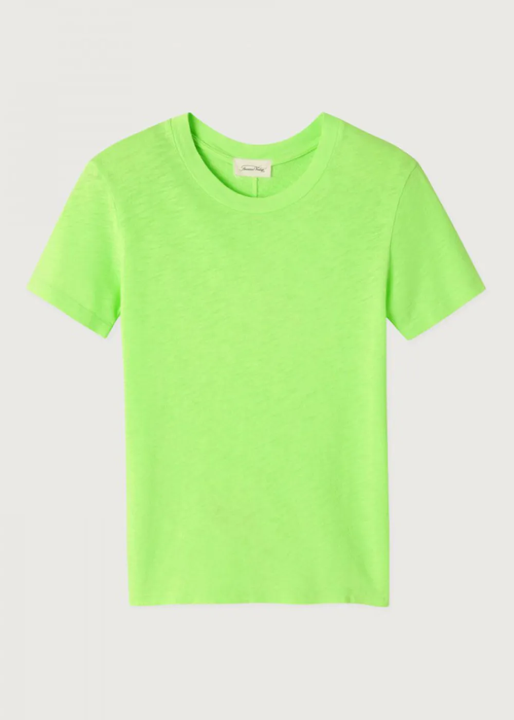 short_sleeve_sonoma_round_4.webp American Vintage Short Sleeve Sonoma Round Neck T-Shirt - Fluo Apple | Tops