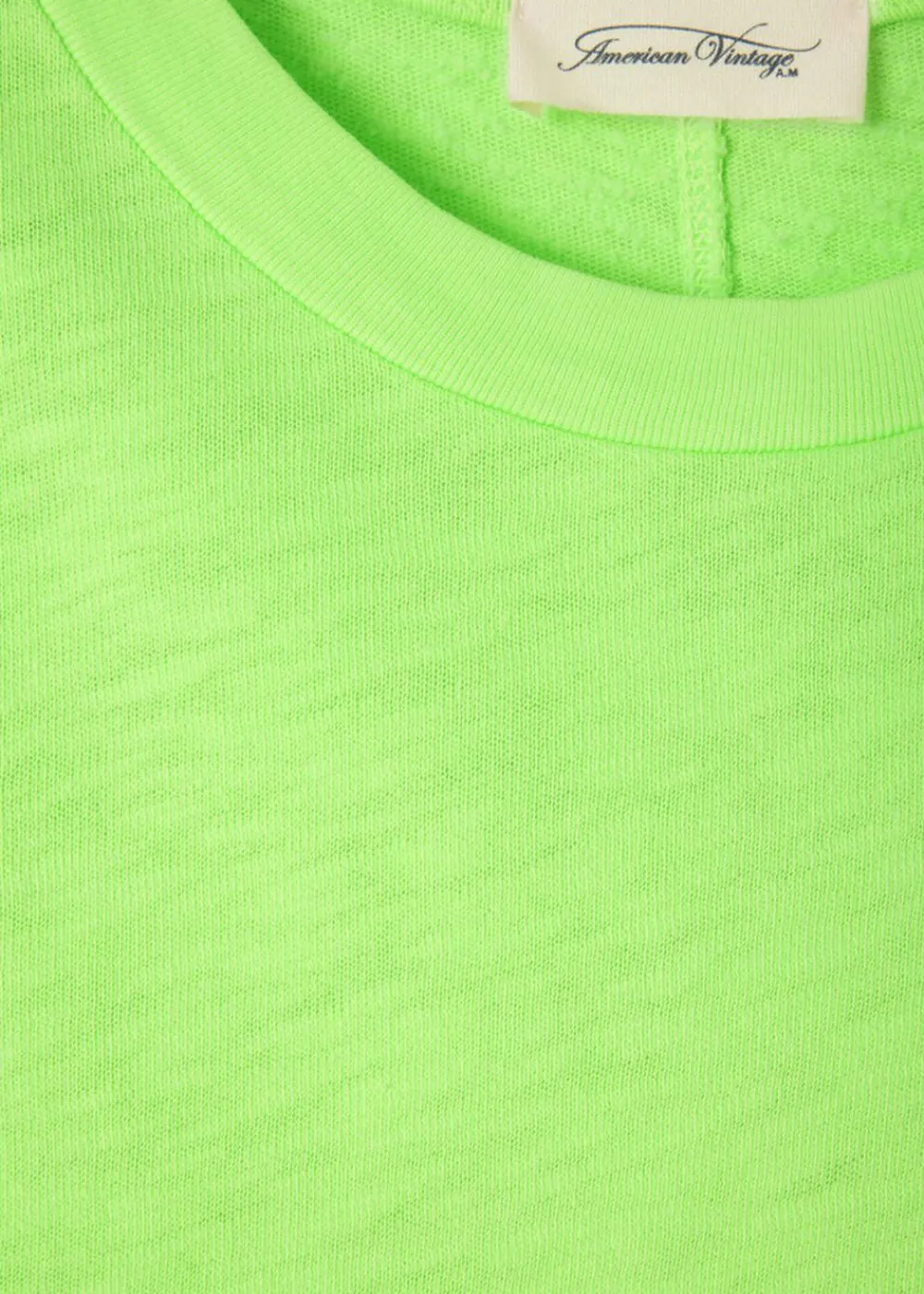 short_sleeve_sonoma_round_5.webp American Vintage Short Sleeve Sonoma Round Neck T-Shirt - Fluo Apple | Tops