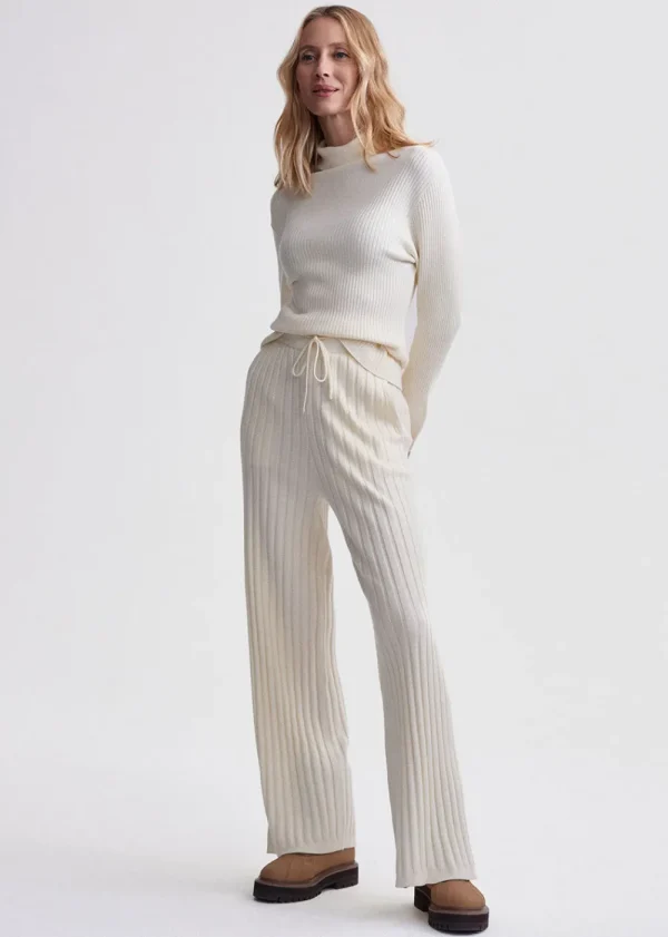 Varley Simeon Wide Rib Knit Trouser | Trousers