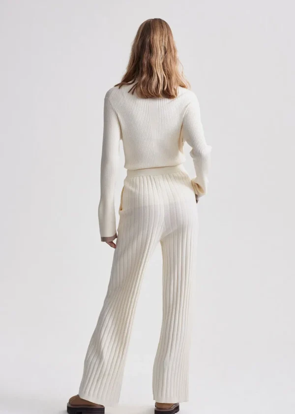 Varley Simeon Wide Rib Knit Trouser | Trousers