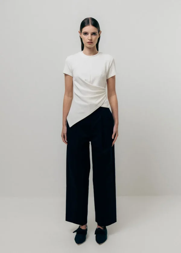 Emin and Paul Single Dart Trousers - Black | Trousers