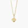 Tilly Sveaas Small Gold Heart on Belcher Chain | Necklaces