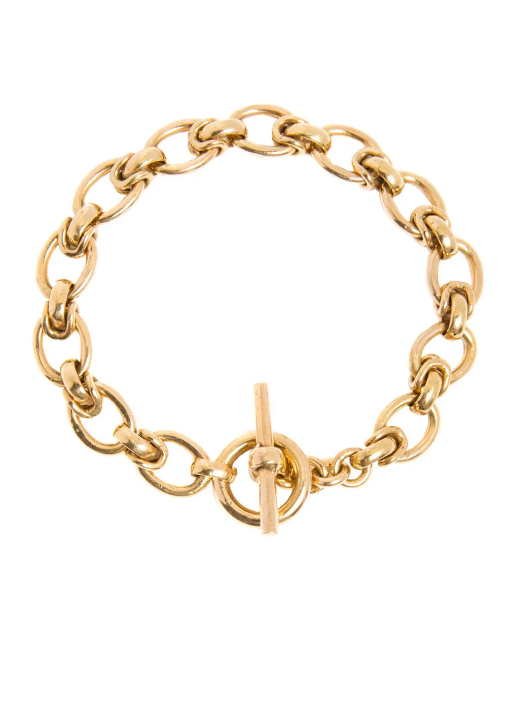 small_gold_interlock_brac_0.webp Tilly Sveaas Small Gold Interlock Bracelet | Bracelets