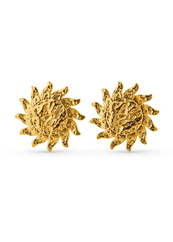 Orelia Statement Molten Sun Stud Earrings | Earrings