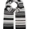 GANNI Striped Soft Wool Scarf | Scarves