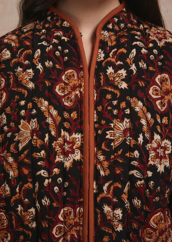 Pink City Prints Tan Jaal Penny Jacket | Coats & Jackets