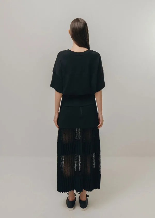 Emin and Paul Tapered T-Shirt - Black | Tops