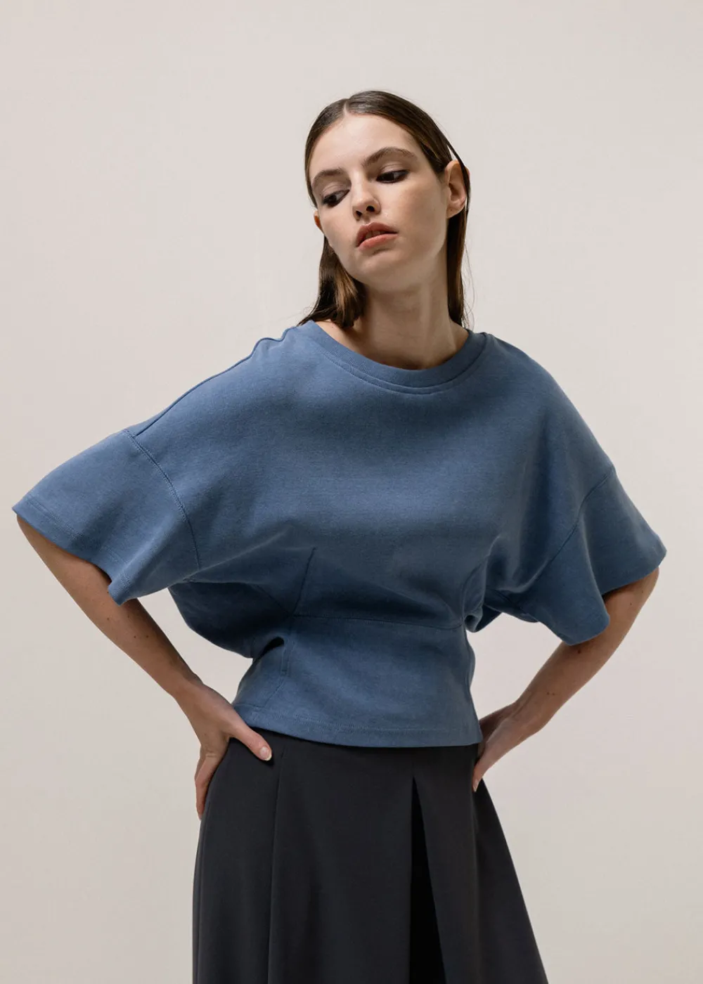 tapered_tshirt__sky_0.webp Emin and Paul Tapered T-Shirt - Sky | Tops