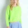 American Vintage Vitow Cardigan - Fluo Apple | Knitwear