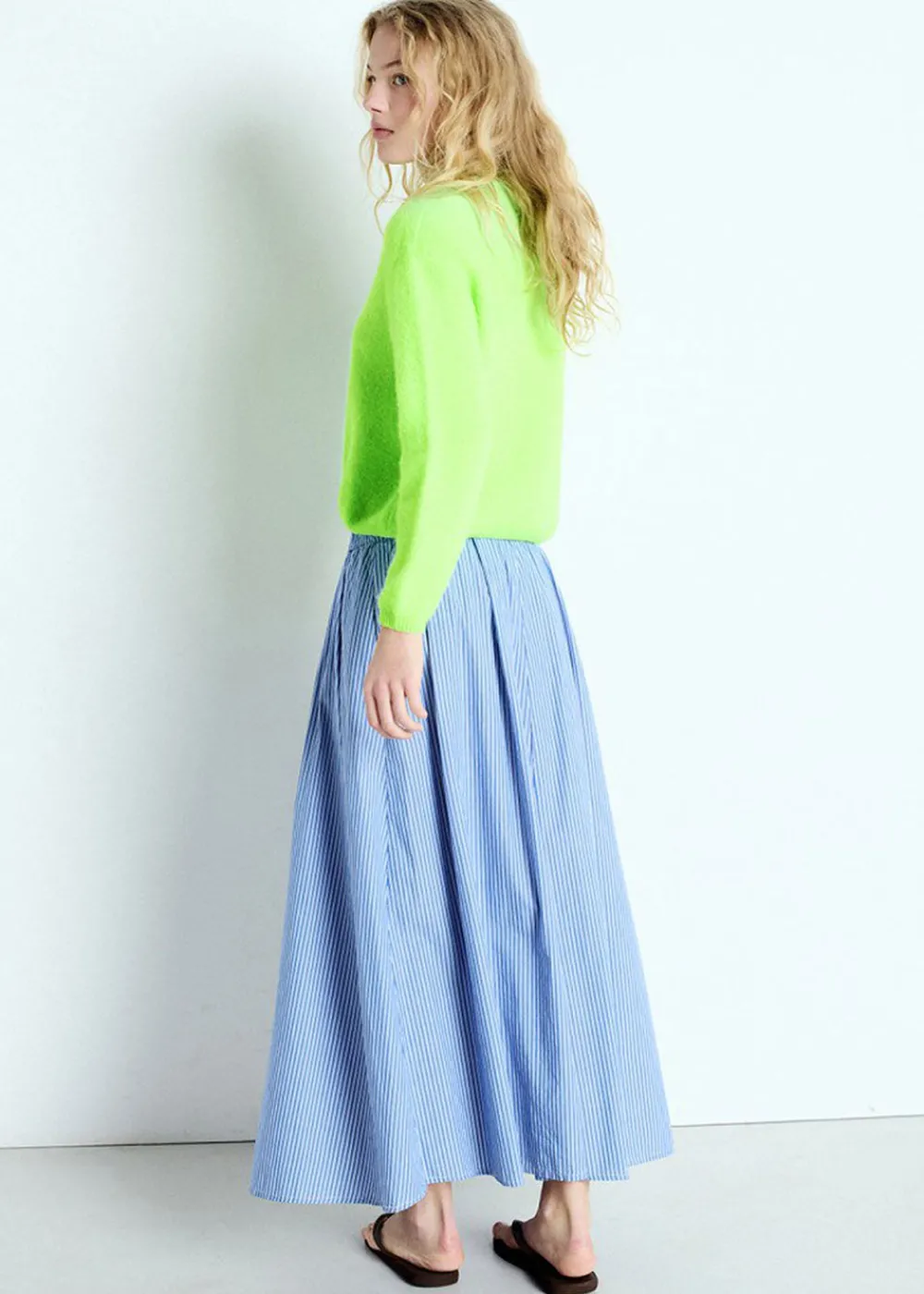 vitow_cardigan__fluo_appl_1.webp American Vintage Vitow Cardigan - Fluo Apple | Knitwear