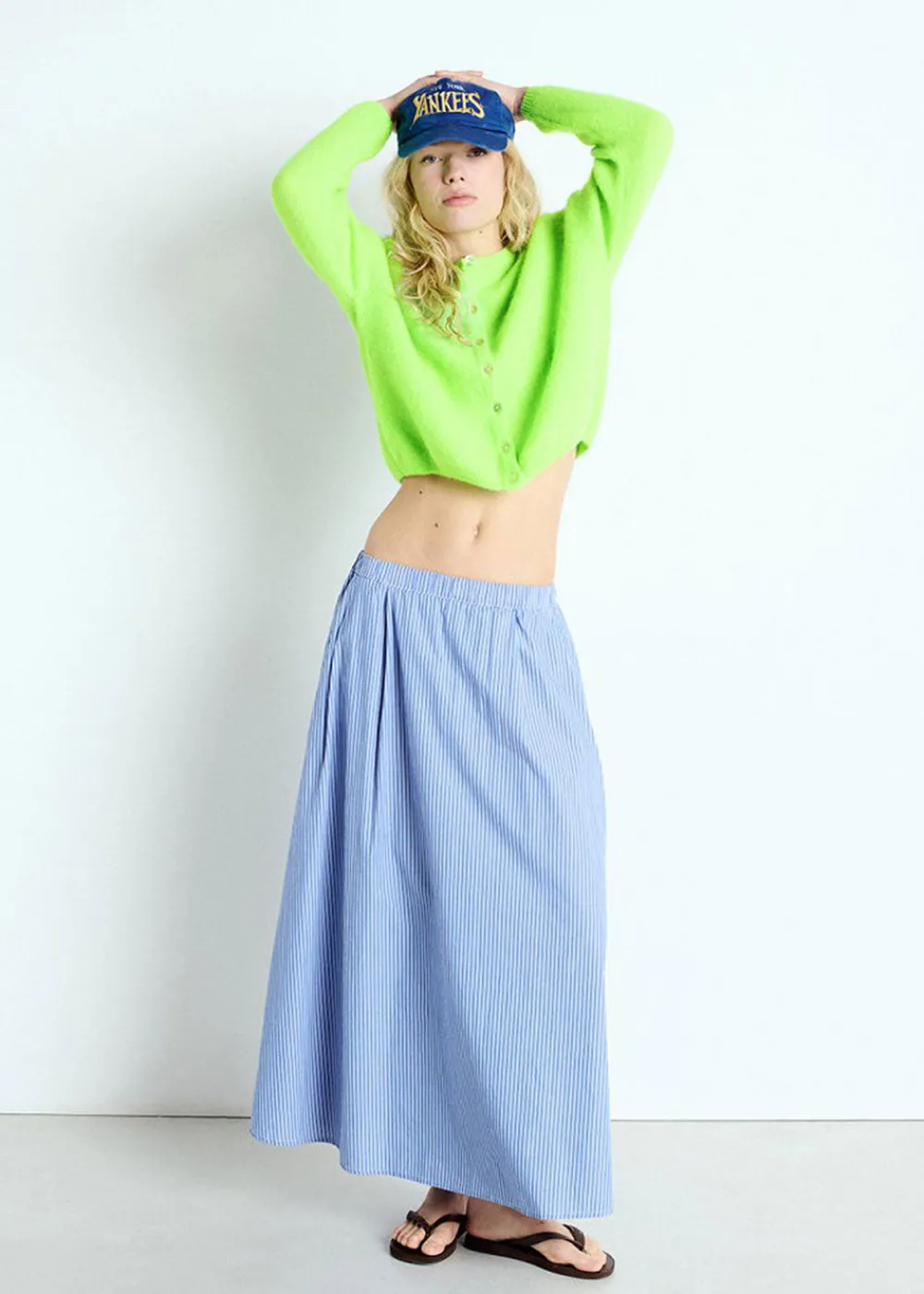 vitow_cardigan__fluo_appl_5.webp American Vintage Vitow Cardigan - Fluo Apple | Knitwear