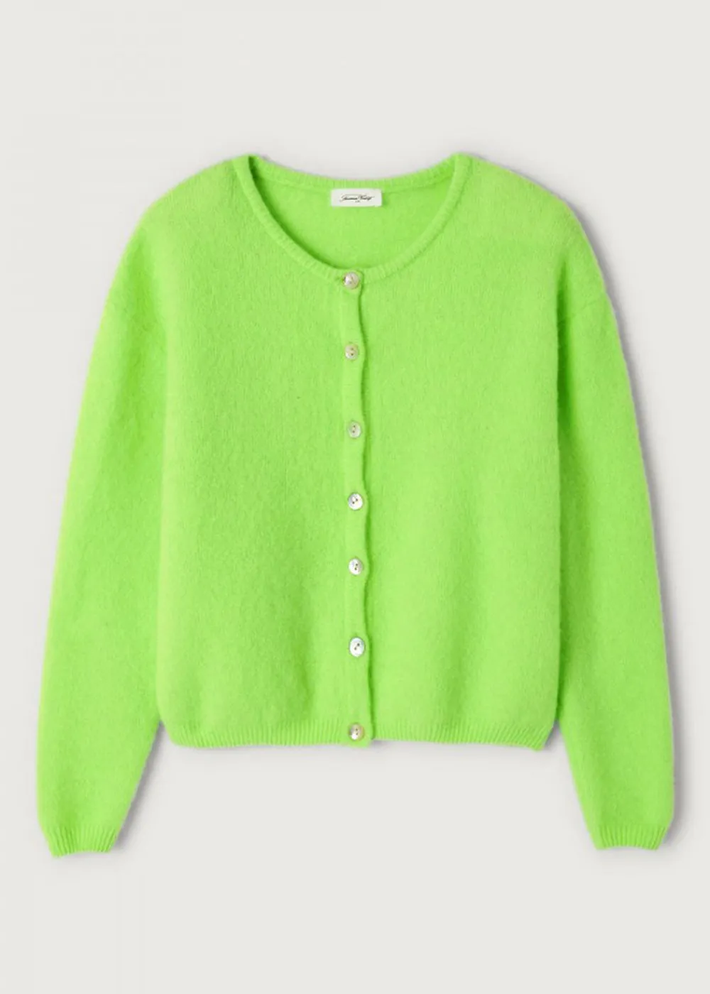 vitow_cardigan__fluo_appl_7.webp American Vintage Vitow Cardigan - Fluo Apple | Knitwear