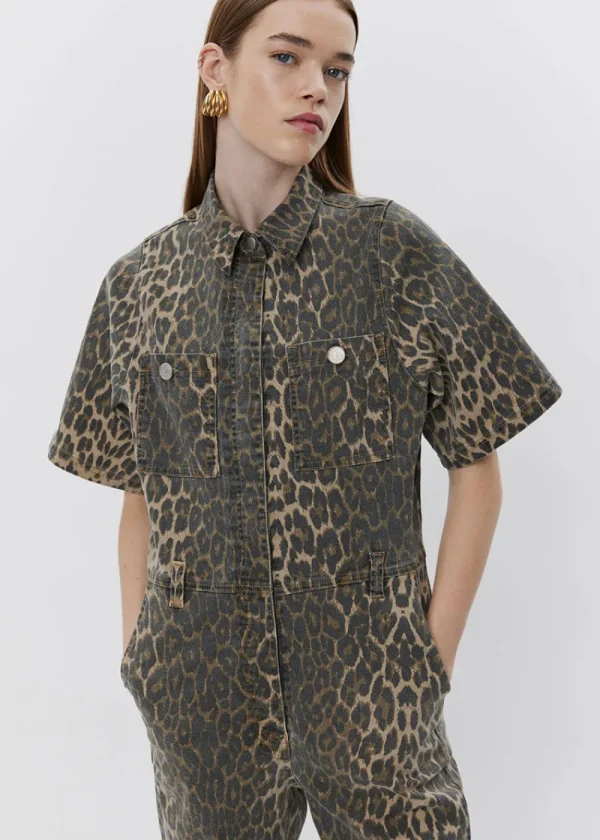 Sofie Schnoor Wilmasw Jumpsuit - Light Brown Leopard | Jumpsuits